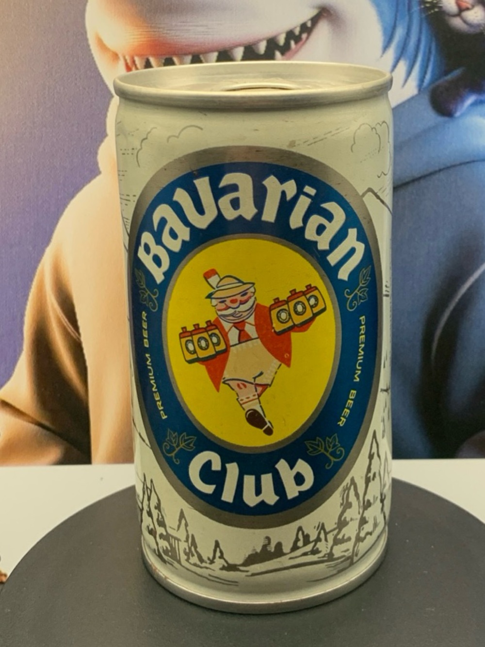 Vintage Beer Can Bavarian Club Premium Beer Pull Tab Empty Steel Can